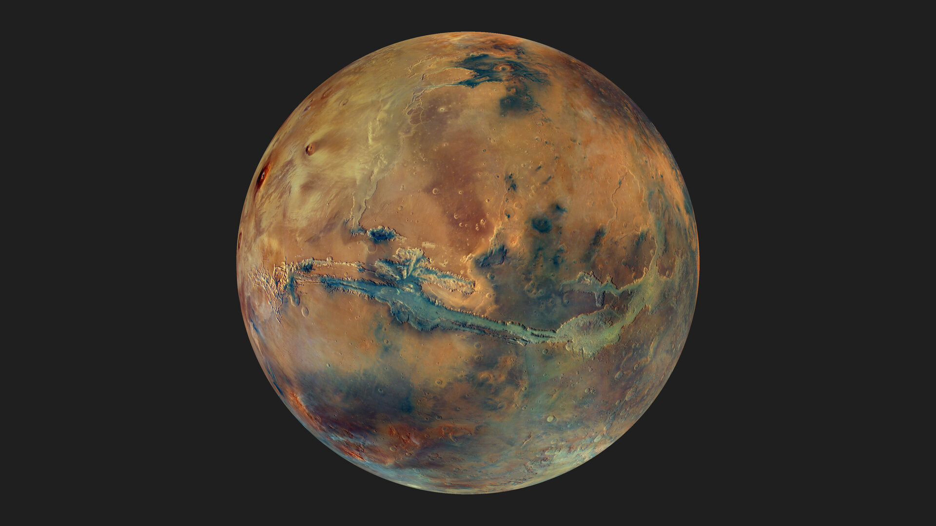 New Mars mosaic image by Mars Express