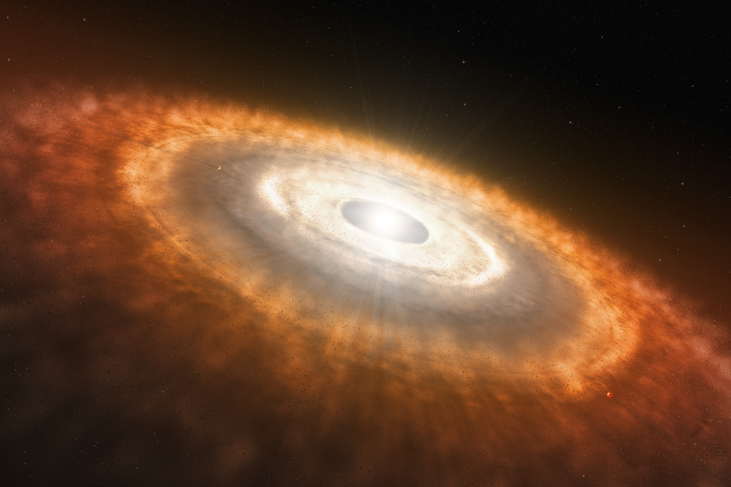 Artist’s impression of weic2329a protoplanetary disc