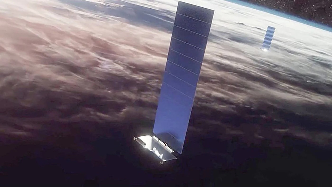 Artist view of the Starlink Mini satellite in space