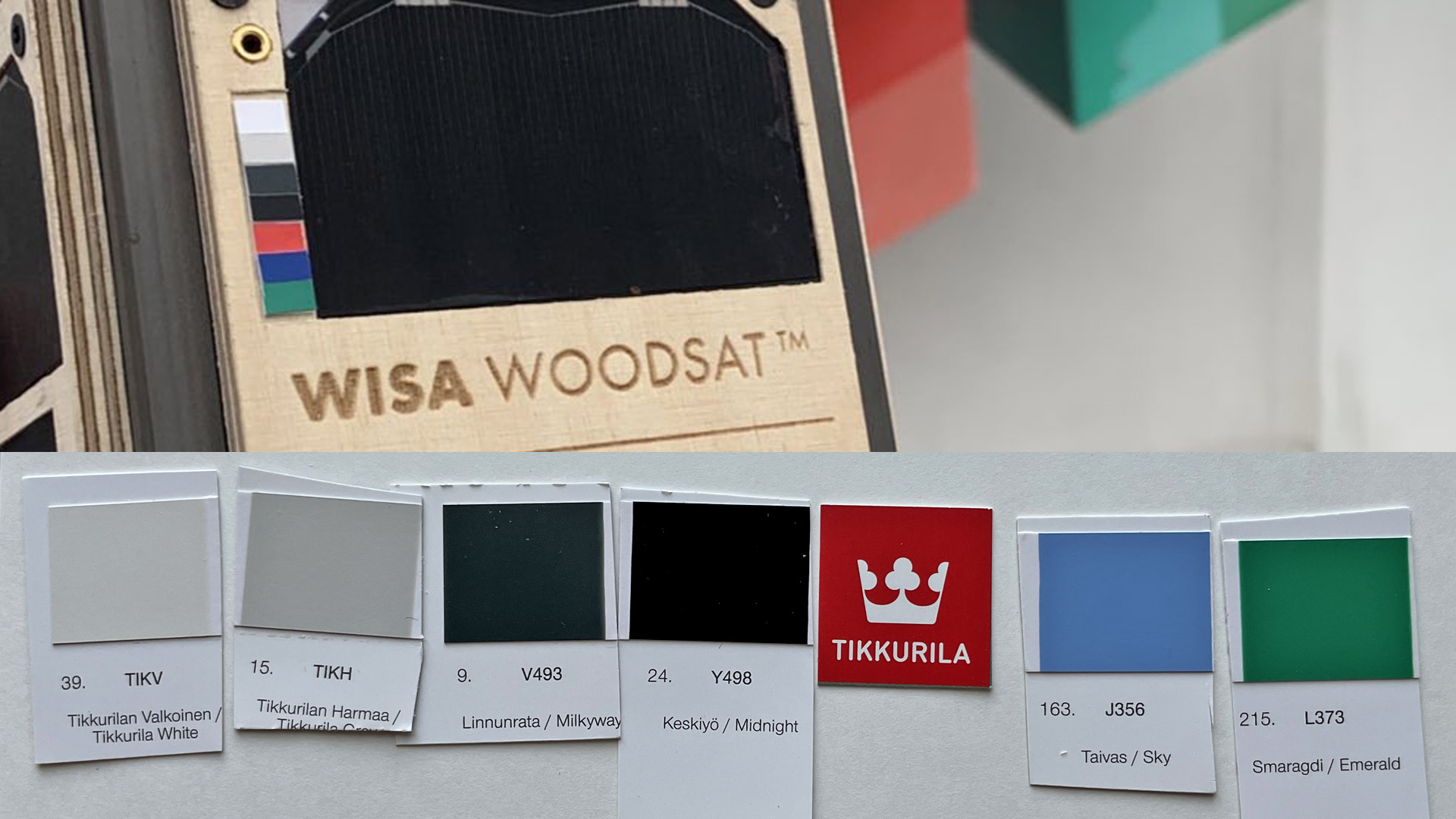 A evaluation version of the colour calibration card was already in the test model.