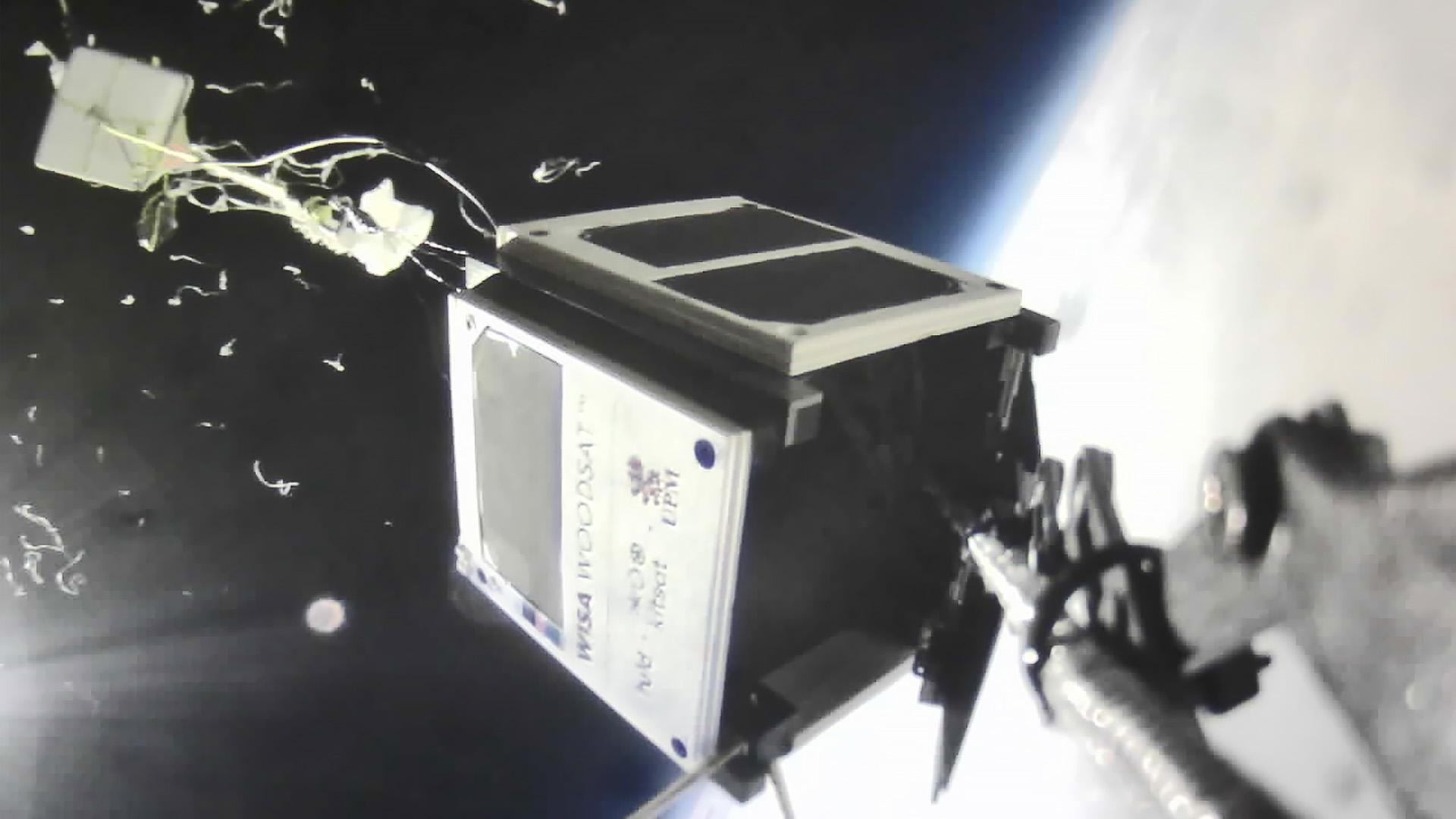 Image taken by the satellite camera during the last stratospheric flight in last summer.