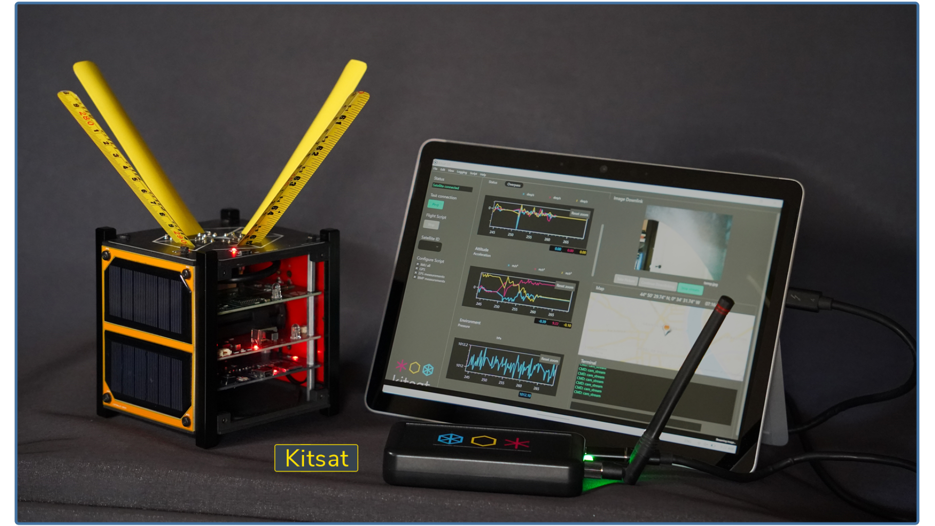 Kitsat, ground station and software